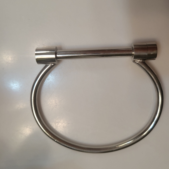 Bracelet Bangle Bar Screw Shackle Novelty High Polished Stainless Steel Jewelry - Picture 2 of 6